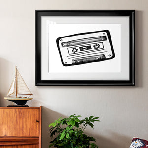 Cassette Sketch - Modern Framed Art Print