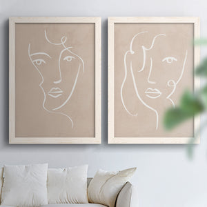 Curly Face I - Barnwood Framed Canvas Set