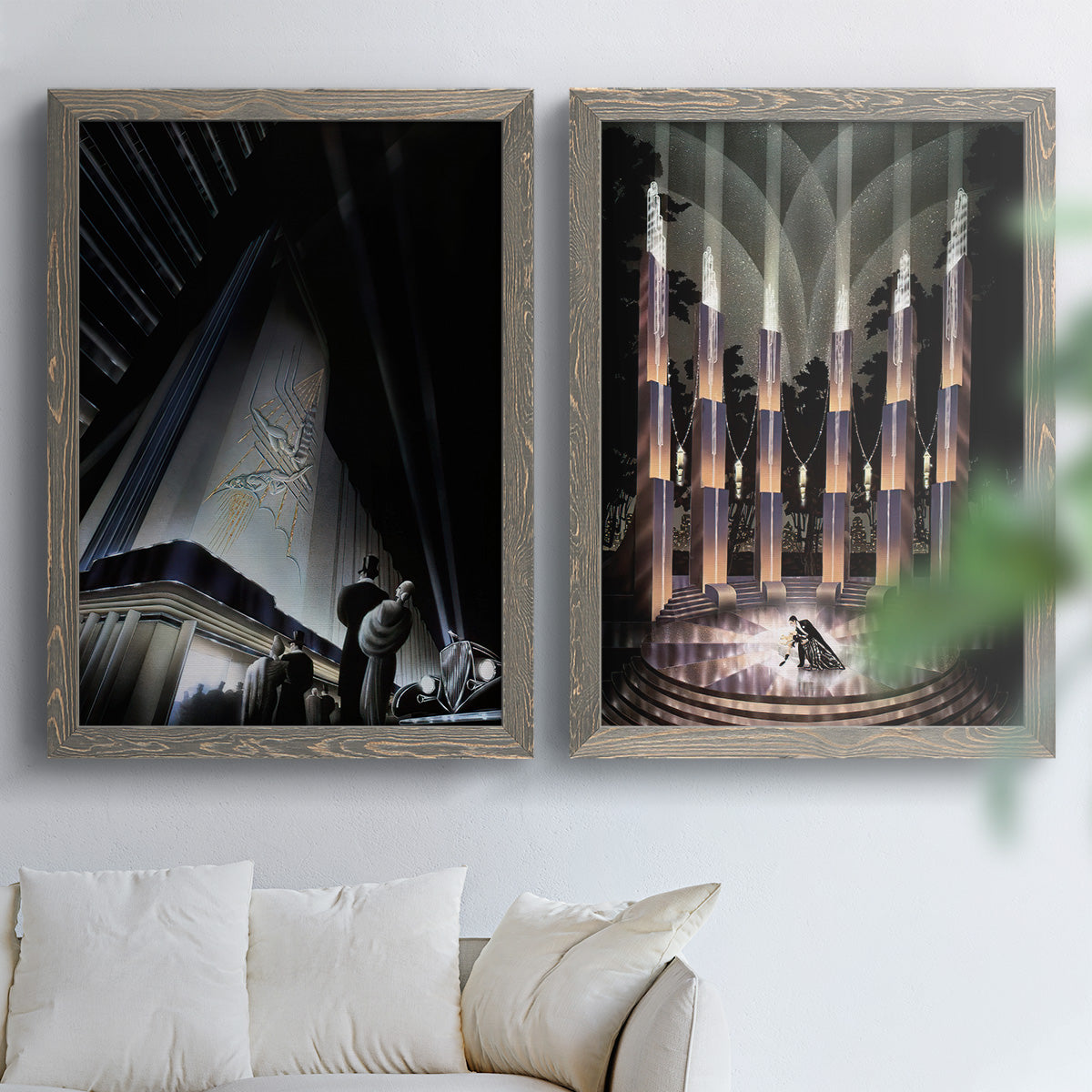 Nocturne - Premium Framed Canvas 2 Piece Set - Ready to Hang