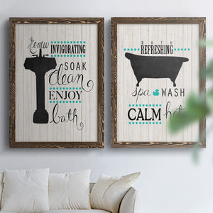 Invigorating Soak - Premium Framed Canvas 2 Piece Set - Ready to Hang