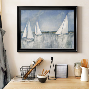 Catching the Breeze - Modern Framed Canvas Print