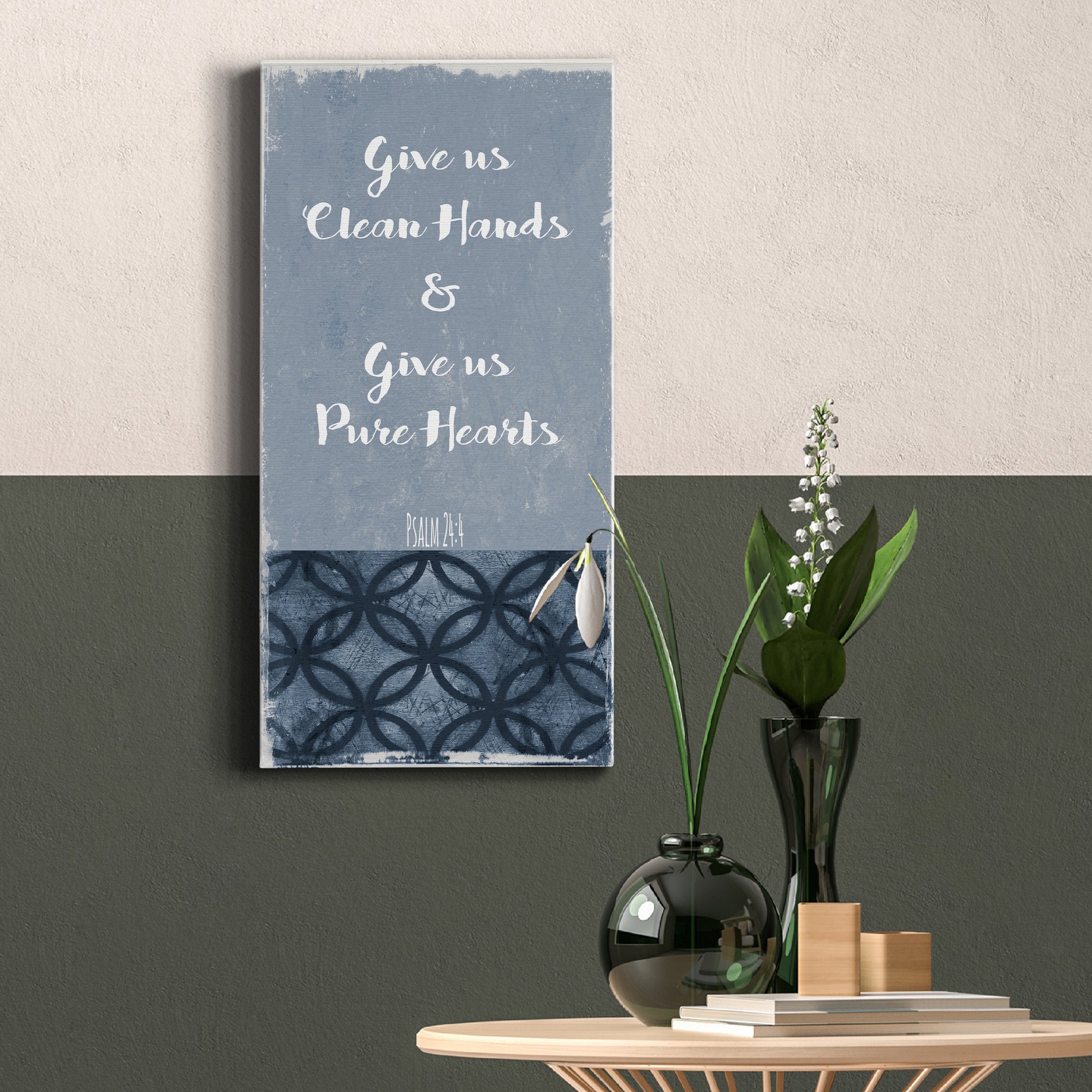 Give us Clean Hands - Premium Gallery Wrapped Canvas - Ready to Hang