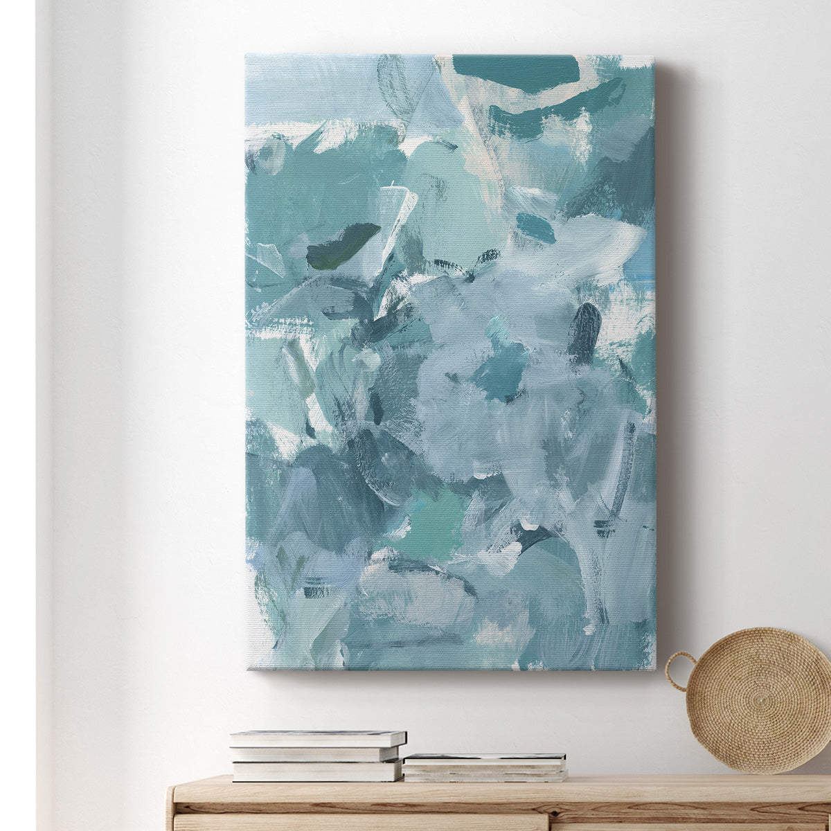 Soft Teal I Premium Gallery Wrapped Canvas - Ready to Hang