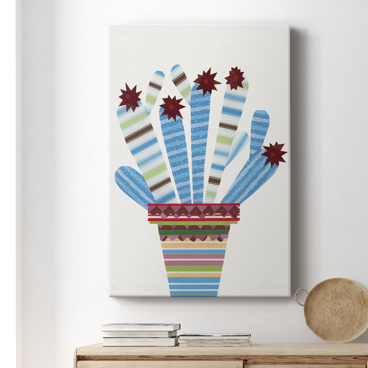 Cheerful Succulent I Premium Gallery Wrapped Canvas - Ready to Hang