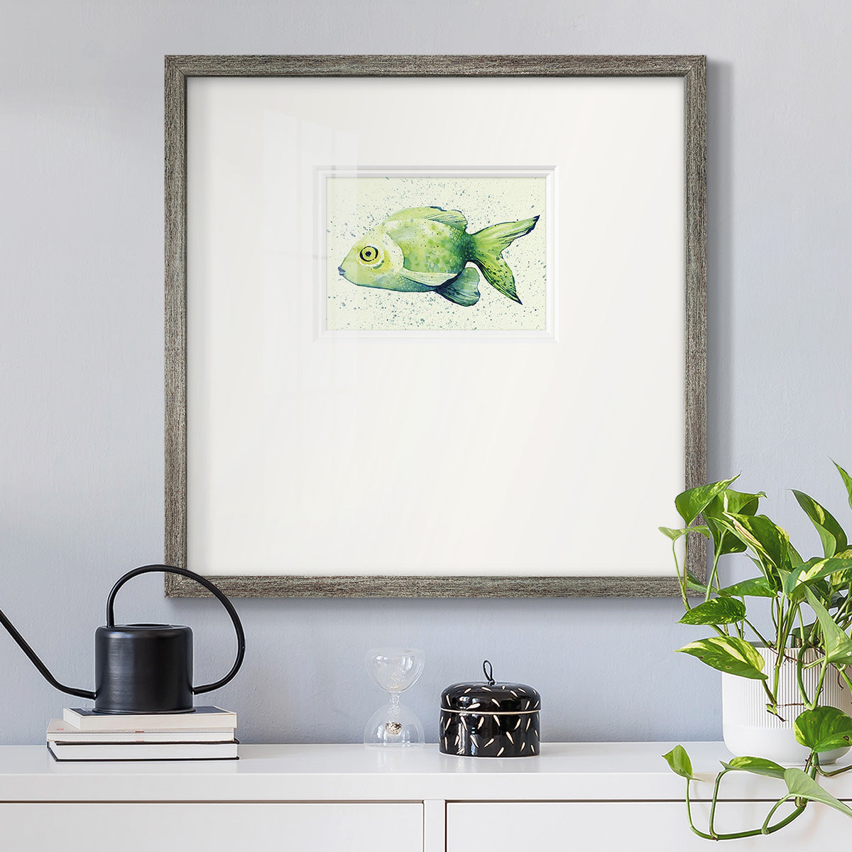 Speckled Freshwater Fish I Premium Framed Print Double Matboard