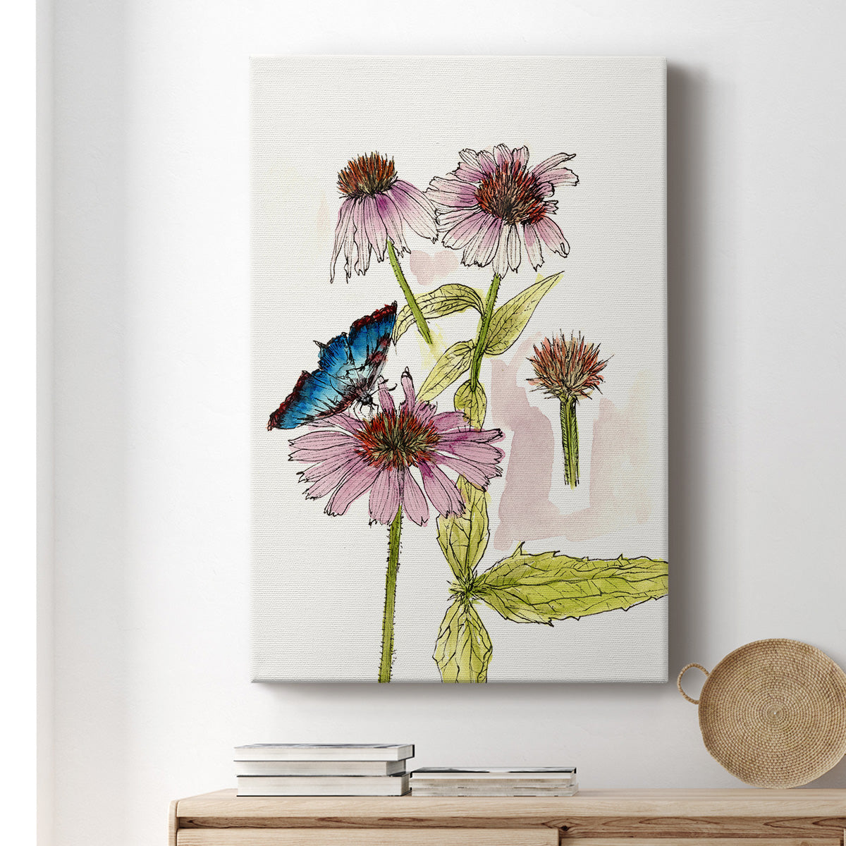 Floral Field Notes II Premium Gallery Wrapped Canvas - Ready to Hang