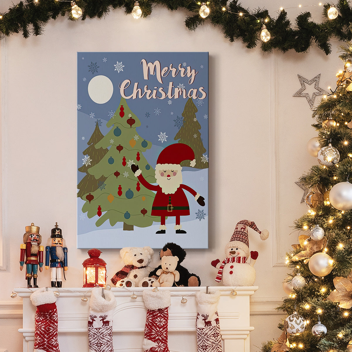 Winer Santa I - Gallery Wrapped Canvas