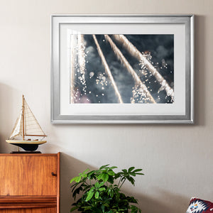 Celestial Glimmer - Modern Framed Art Print