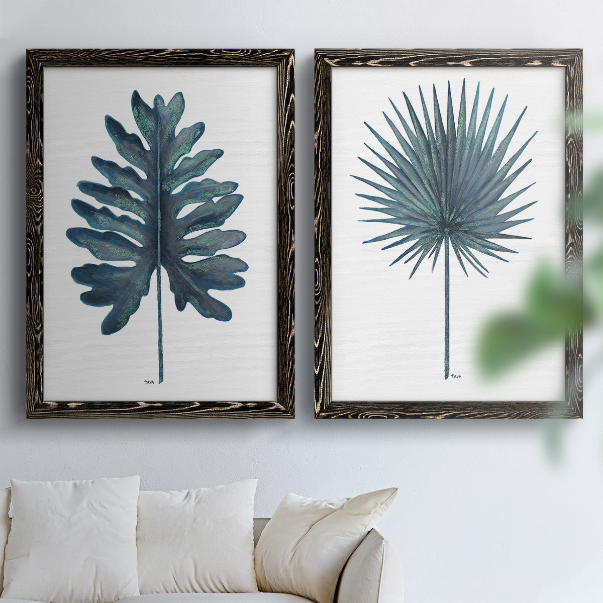 Blue Oasis I - Premium Framed Canvas 2 Piece Set - Ready to Hang