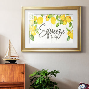 Lemon Squeeze - Modern Framed Art Print