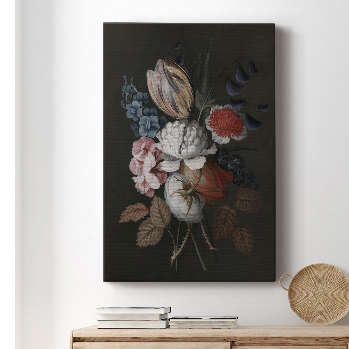 Dramatic Bouquet I Premium Gallery Wrapped Canvas - Ready to Hang