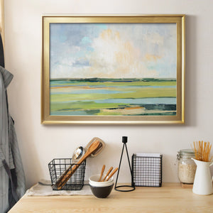 Pastel Horizon I - Modern Framed Canvas Print