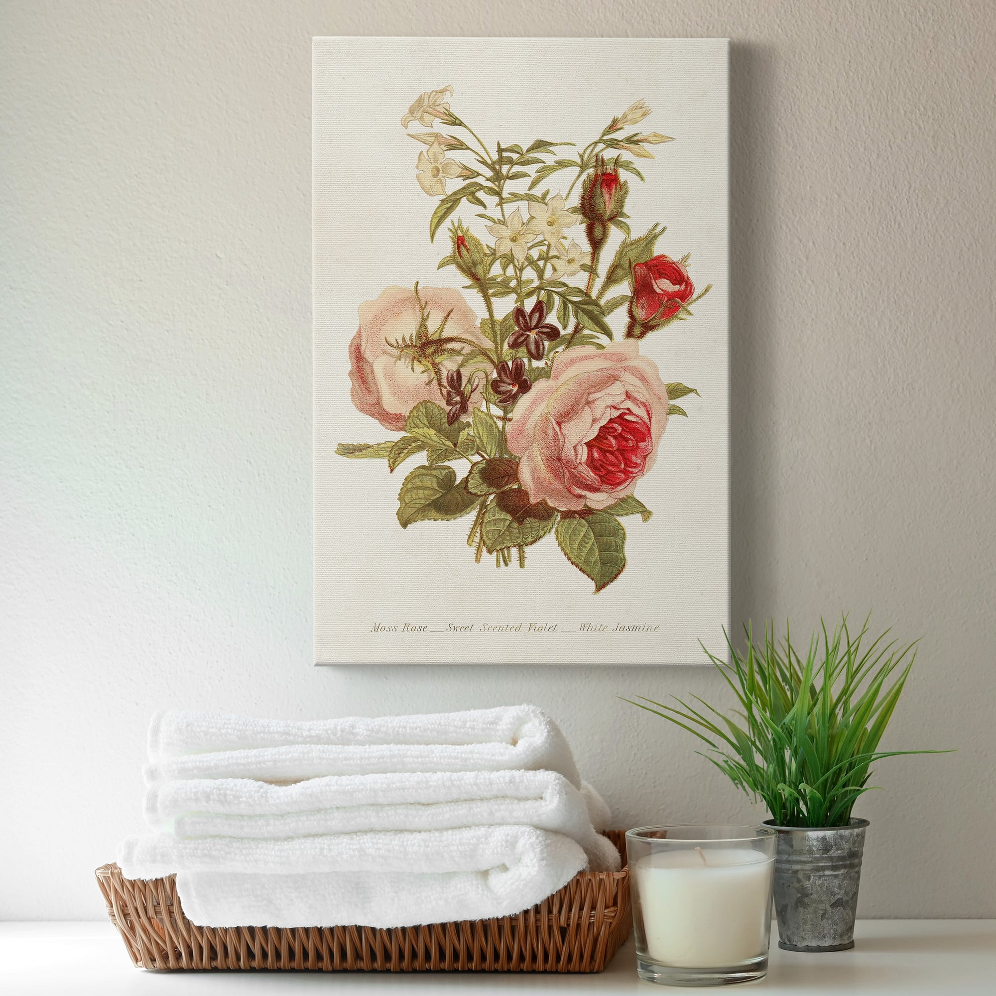 Antique Floral Bouquet III Premium Gallery Wrapped Canvas - Ready to Hang