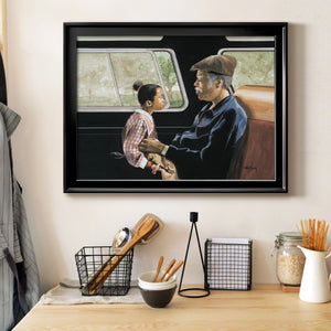 Road Trip II - Modern Framed Canvas Print