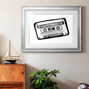 Cassette Sketch - Modern Framed Art Print