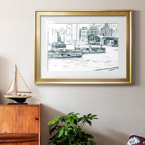 Ferryboats I - Modern Framed Art Print