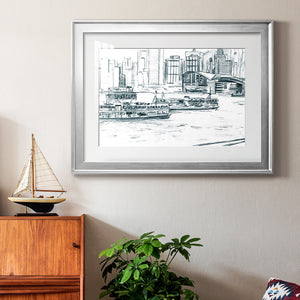 Ferryboats I - Modern Framed Art Print