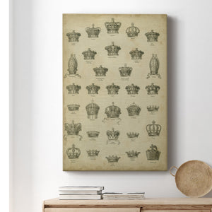 Heraldic Crowns & Coronets V Premium Gallery Wrapped Canvas - Ready to Hang