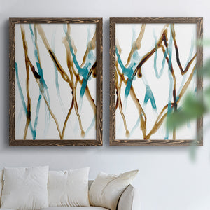 Runnel XVII - Barnwood Framed Canvas Set
