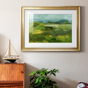 Emerald View IV - Modern Framed Art Print