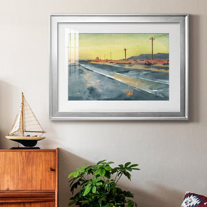 Deserted Highway I - Modern Framed Art Print
