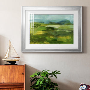 Emerald View IV - Modern Framed Art Print