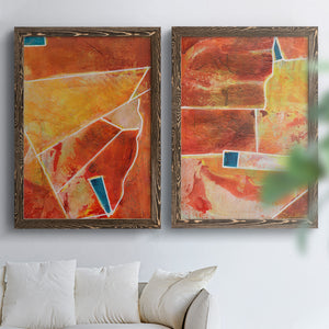 Primary Connection III - Barnwood Framed Canvas Set