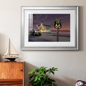 Route 66 - Modern Framed Art Print