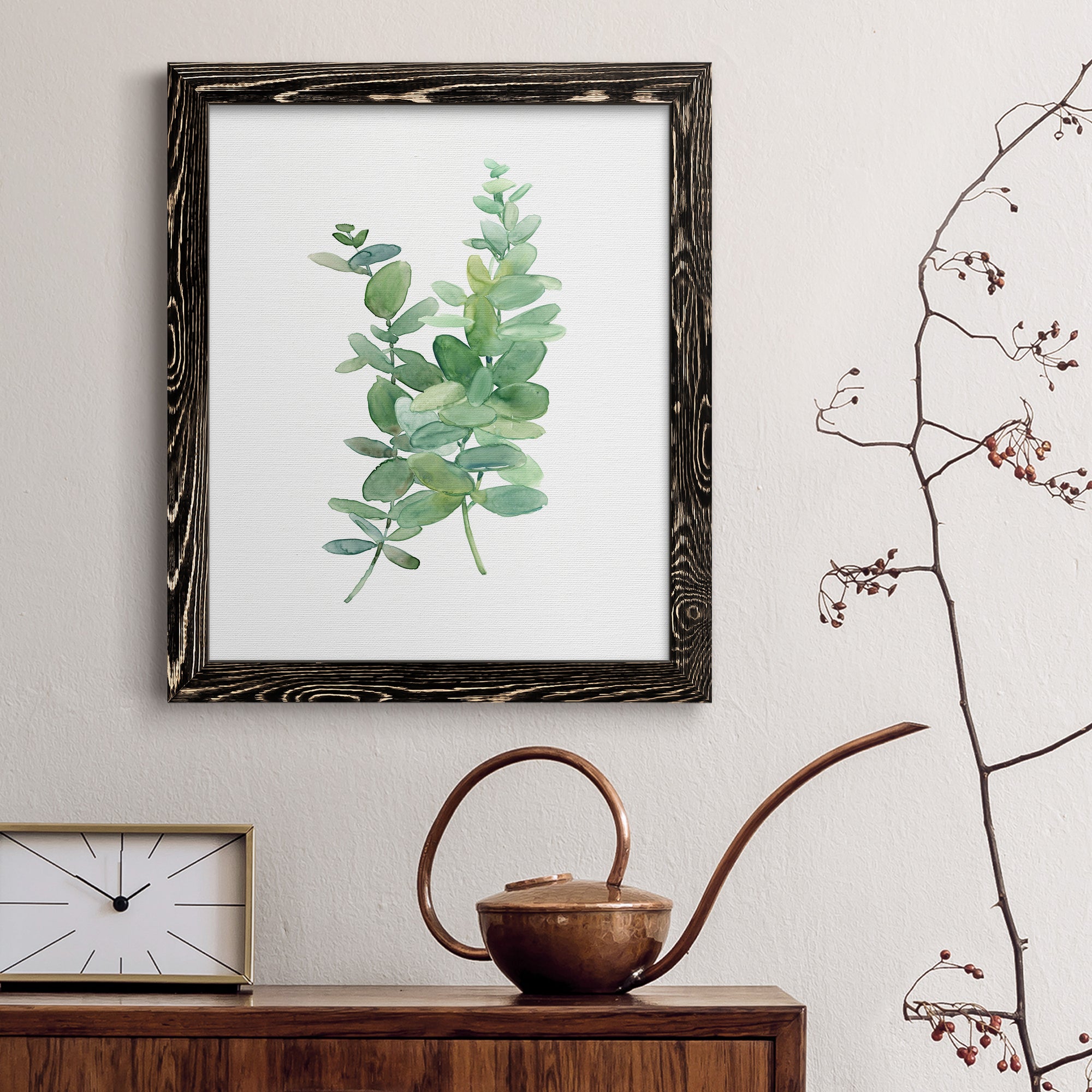 Eucalyptus I - Premium Canvas Framed in Barnwood - Ready to Hang