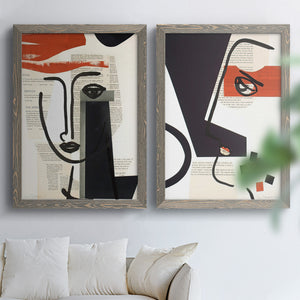 Faces of A Century V - Barnwood Framed Canvas Set