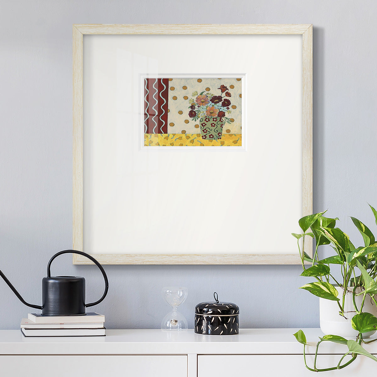 Flowerscape II Premium Framed Print Double Matboard