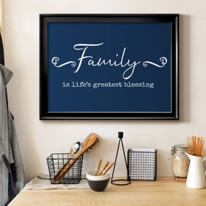 Family Greatest Blessing - Modern Framed Canvas Print