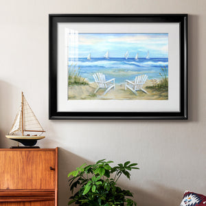 Seaside Escape - Modern Framed Art Print