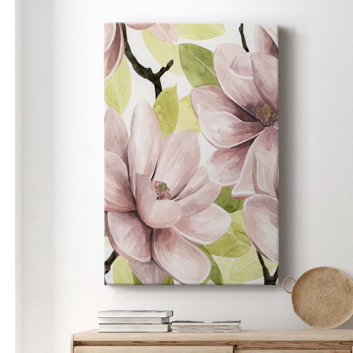 Blush Magnolia I Premium Gallery Wrapped Canvas - Ready to Hang