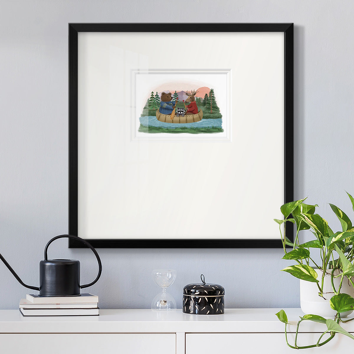 River Trip Premium Framed Print Double Matboard