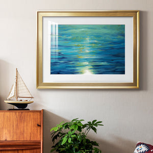 Deep Blue - Modern Framed Art Print
