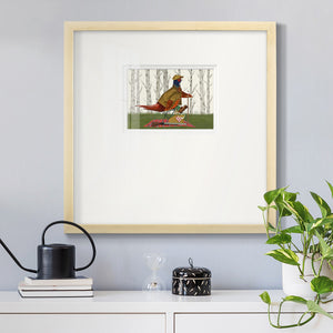 Pheasant Shooting Party 4 Premium Framed Print Double Matboard