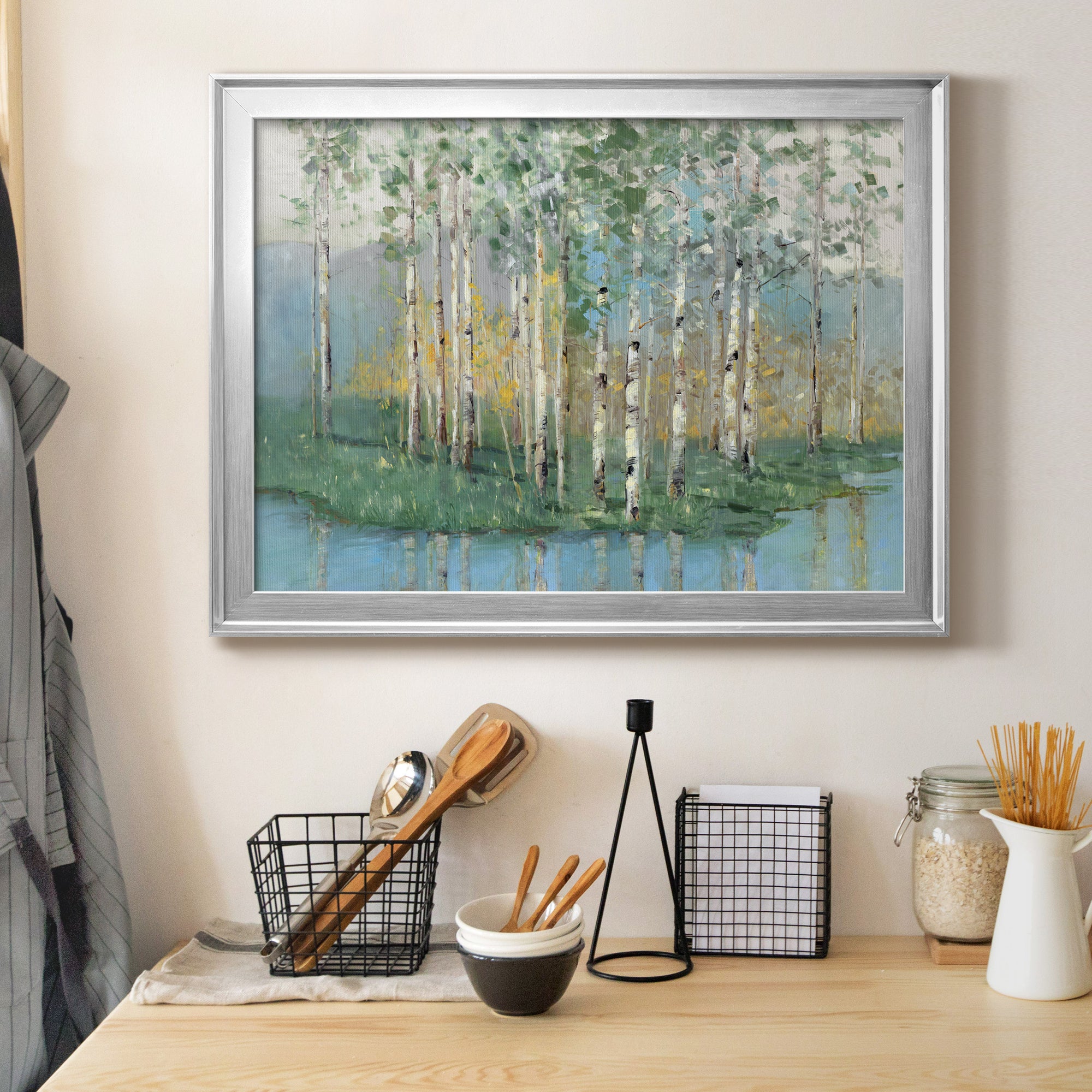 Birch Reflections Revisited Premium Classic Framed Canvas - Ready to Hang