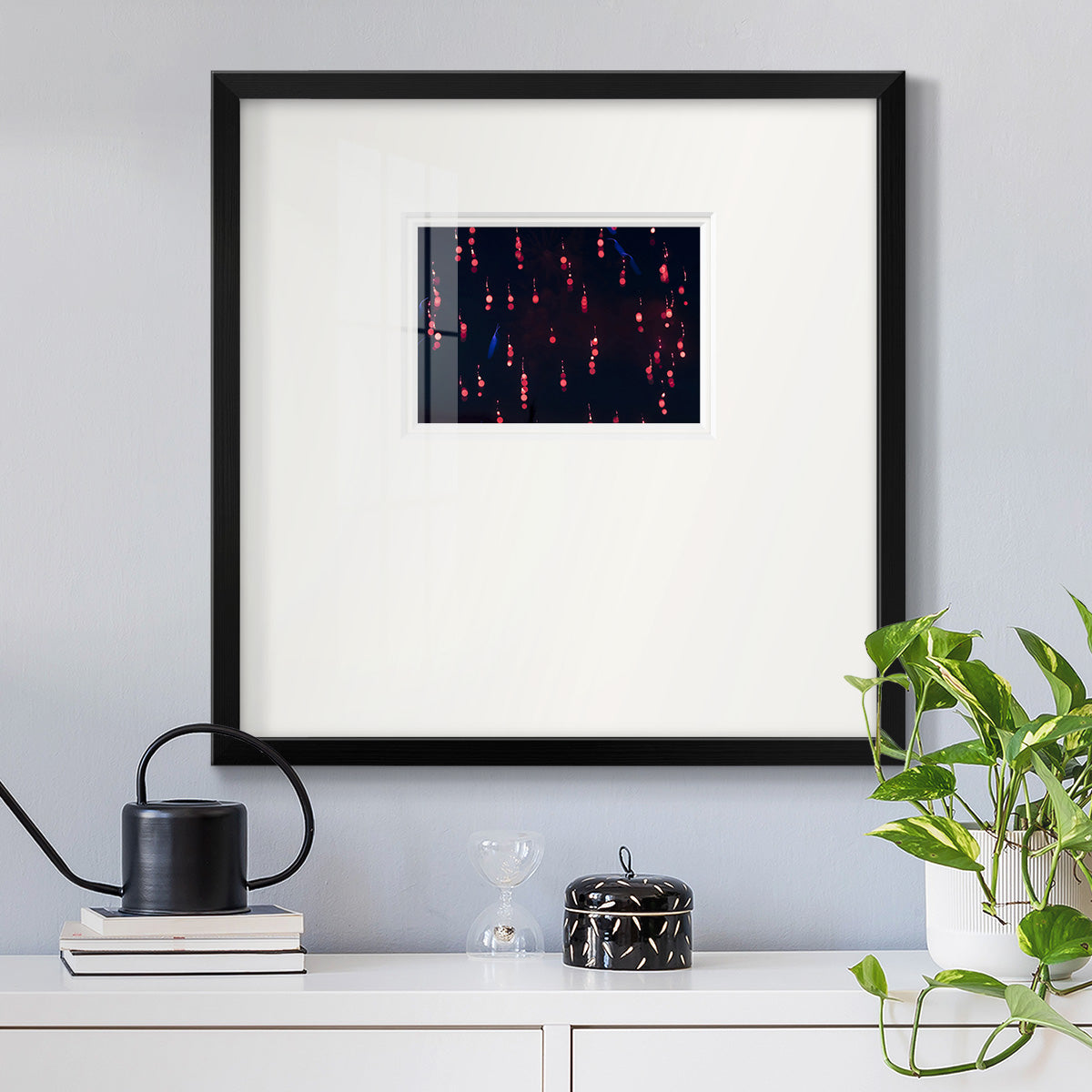 Crimson Constellation Premium Framed Print Double Matboard