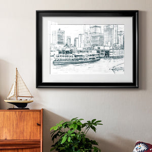 Ferryboats IV - Modern Framed Art Print