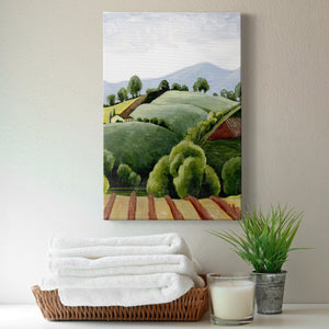 Tuscan Valley Sketch I Premium Gallery Wrapped Canvas - Ready to Hang