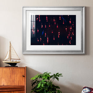 Crimson Constellation - Modern Framed Art Print
