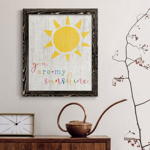 You are my Sunshine - Premium Canvas Framed in Barnwood - Ready to Hang