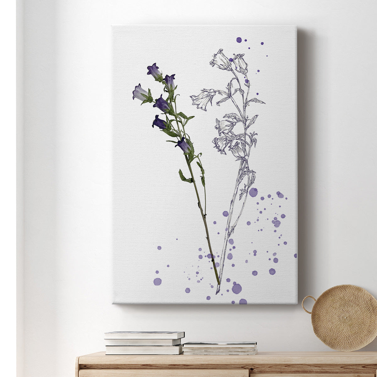 Botany Flower II Premium Gallery Wrapped Canvas - Ready to Hang