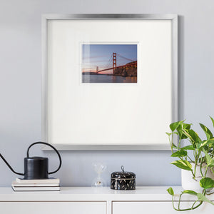 Golden Gate Span Premium Framed Print Double Matboard