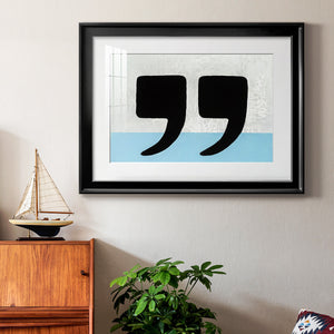 He Said She Said - Modern Framed Art Print