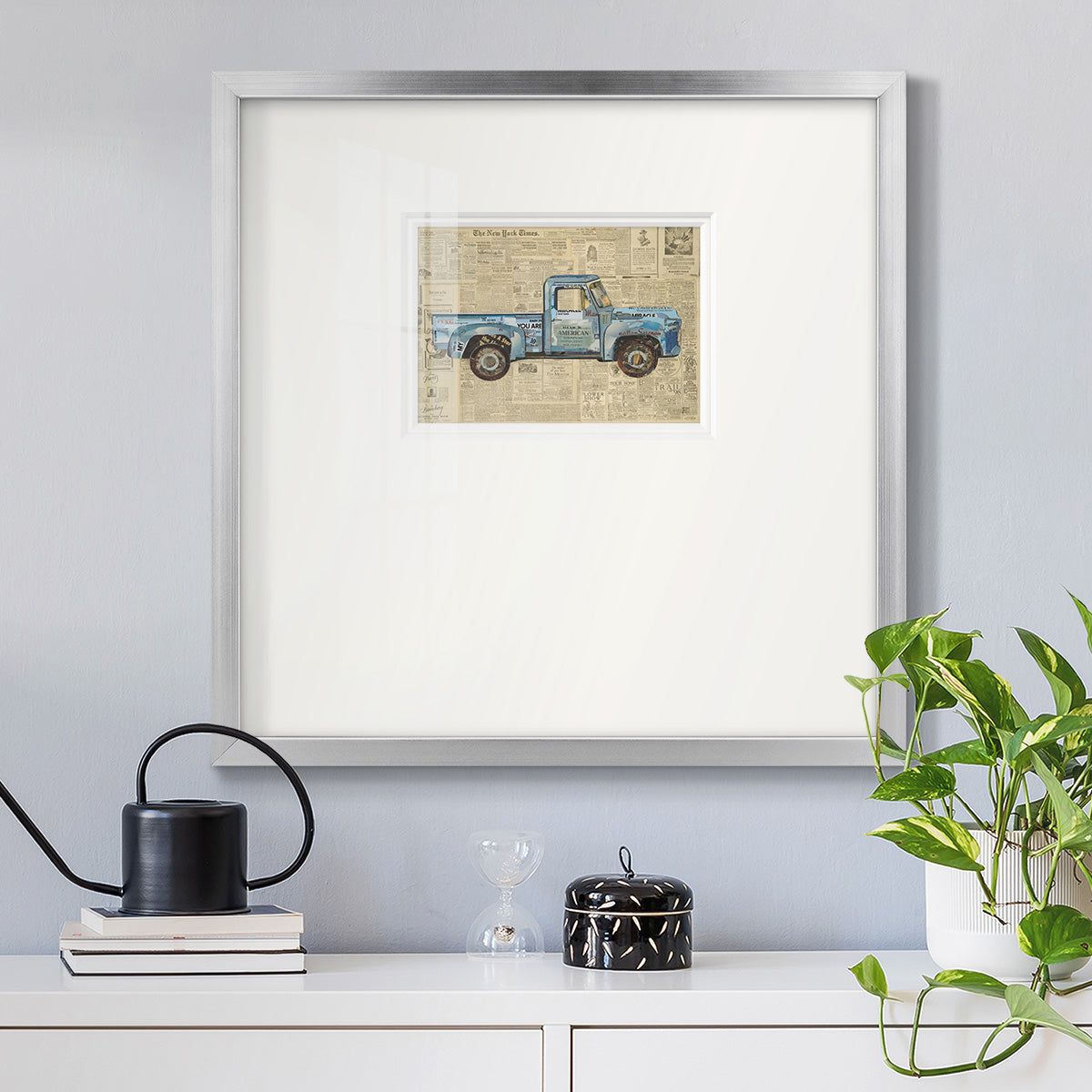 George’s ’53 Ford Premium Framed Print Double Matboard