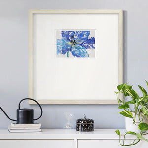 Fleur Bleue I Premium Framed Print Double Matboard