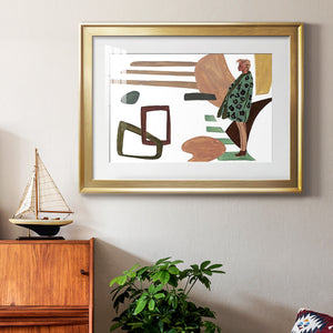Vintage Vibes V - Modern Framed Art Print
