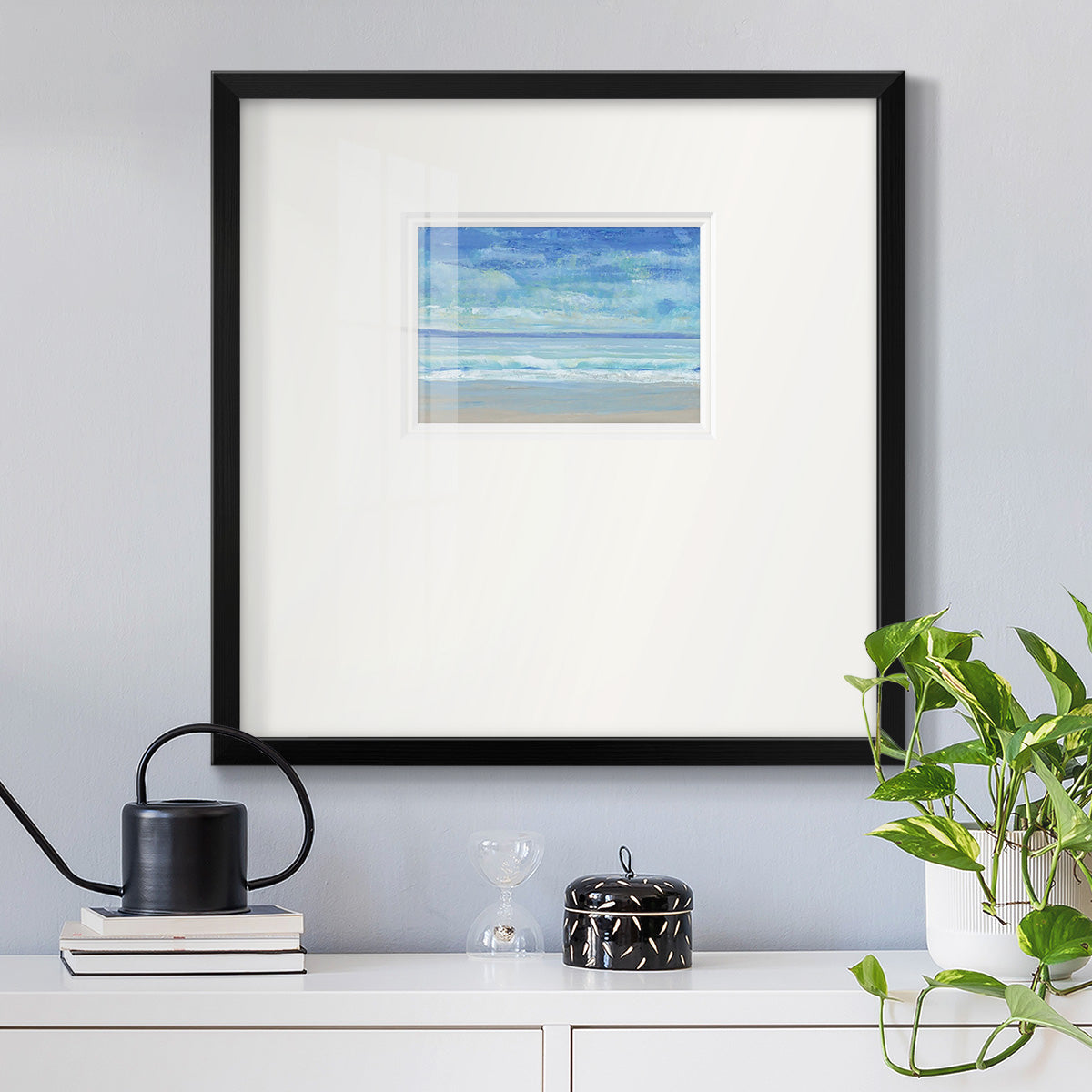 Rolling Surf II Premium Framed Print Double Matboard